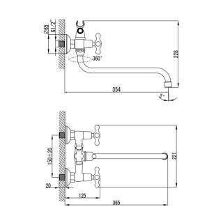Смеситель для ванны IDDIS Jeals хром глянцевый JE2SBL0i10